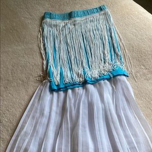 Girls top and bottom shirt&skirt set.